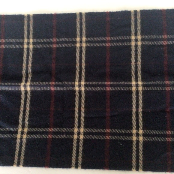 TARTAN PLAID NAVY BLUE SCARF UNISEX - Picture 10 of 12
